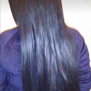 Synthetic hair extensions